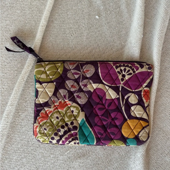 Vera Bradley Purple and Blue Bundle Wallet and Pouch - Picture 7 of 9